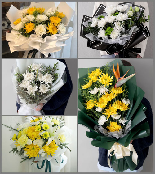 山东济宁邹城市千泉街道白事花束代送
